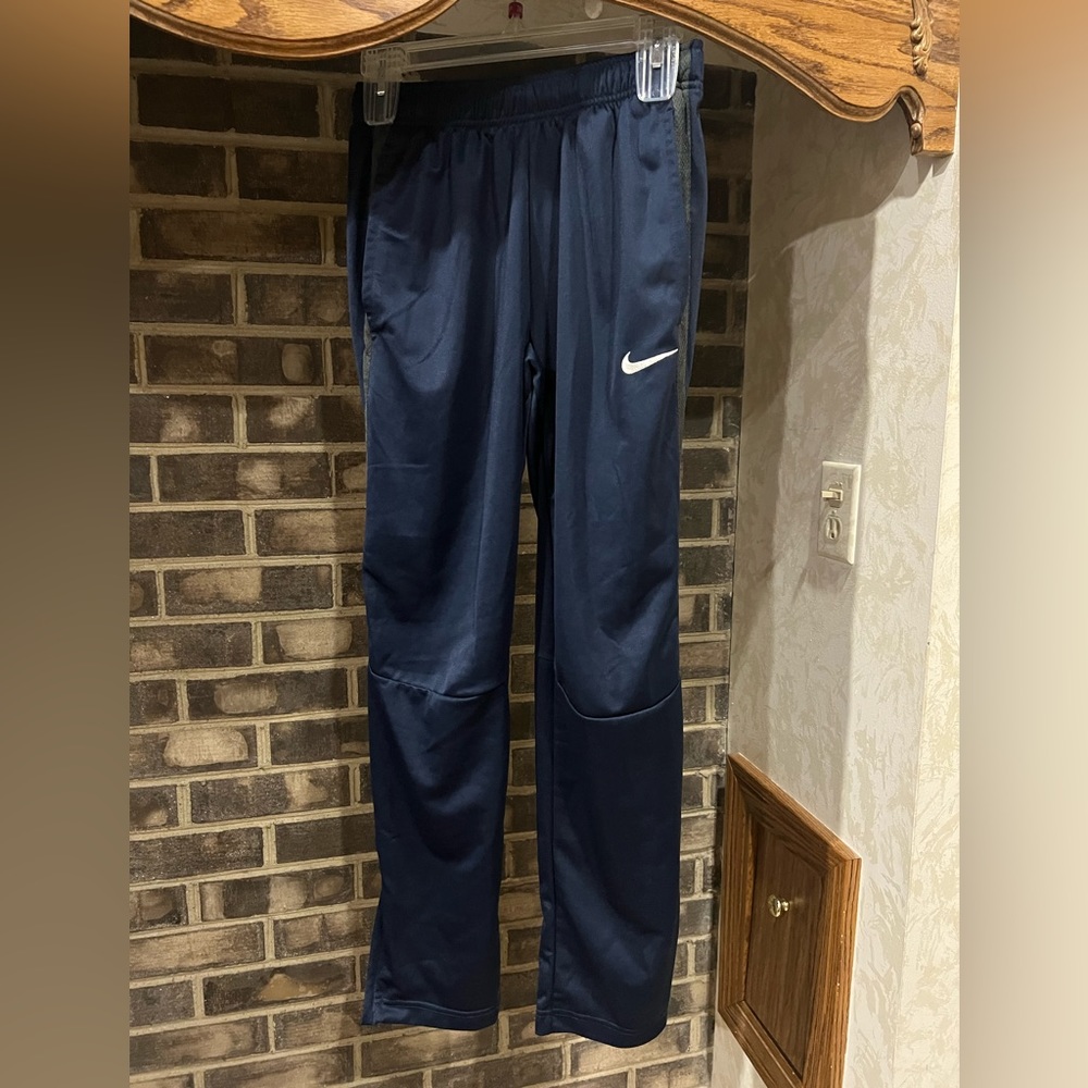 Nike Sweat Pants| Color: Navy Blue & Grey| Size: Small